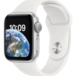 Apple Watch Series SE 2 (2022) GPS 40 mm - Aluminium Silber - Sportarmband Weiß