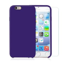 Hülle iPhone 6 Plus/6S Plus und 2 schutzfolien - Silikon - Violett