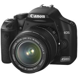 Spiegelreflexkamera - Canon EOS 450D Schwarz + Objektivö Canon EF-S 18-55mm f/3.5-5.6 IS II