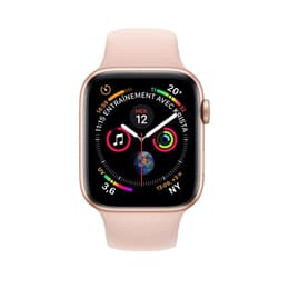 Apple Watch (Series 4) 2018 GPS + Cellular 40 mm - Rostfreier Stahl Gold - Sport loop Rosa