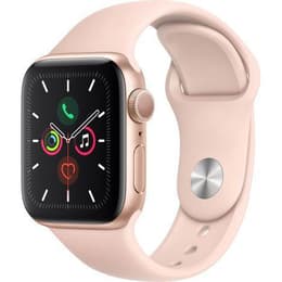 Apple Watch (Series 4) 44 mm - Aluminium Gold - Sportarmband Rosa