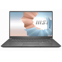 MSI Modern MS-1551 15" Core i5 1.6 GHz - SSD 512 GB - 8GB AZERTY - Französisch