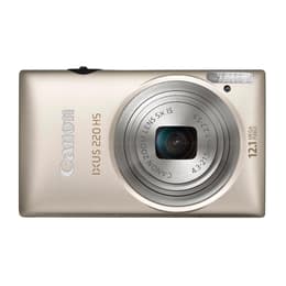 Kompakt Kamera IXUS 220 HS - Silber + Canon Zoom Lens 5x IS 24-120mm f/2.7-5.9 f/2.7-5.9