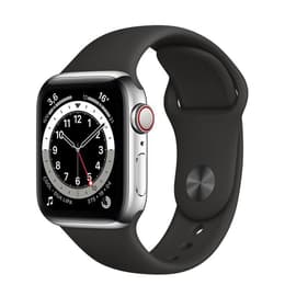 Apple Watch (Series 5) 2019 GPS 40 mm - Aluminium Silber - Sportarmband Schwarz