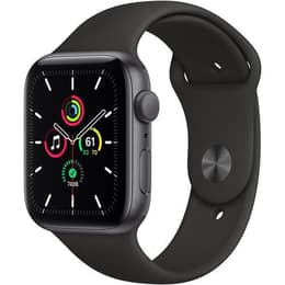 Apple Watch (Series SE) 2020 GPS 44 mm - Aluminium Space Grau - Sportarmband Schwarz