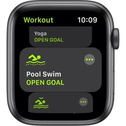 Apple Watch (Series SE) 2020 GPS 44 mm - Aluminium Space Grau - Sportarmband Schwarz