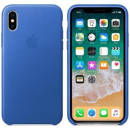 Apple-Hülle iPhone X / XS - Leder Blau
