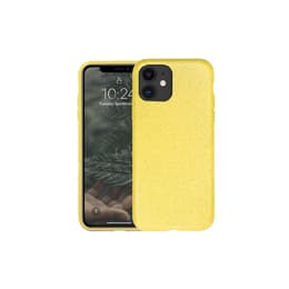 Hülle iPhone 12/12 Pro (6.1) - Natürliches Material - Gelb