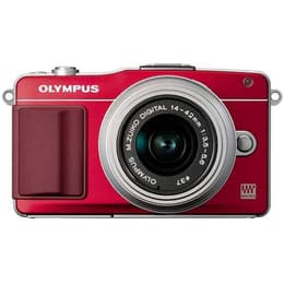 PEN E-PL2 - Rot + Olympus Zuiko ED 14-42mm f/3.5-5.6 II MSC f/3.5-5.6