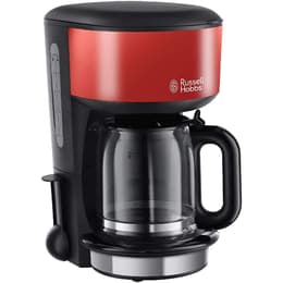 Kaffeemaschine Ohne Kapseln Russell Hobbs Colours Plus+ 20131-56 1.25L - Schwarz/Rot