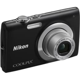 Kompakt Kamera Coolpix S2500 - Schwarz + Nikon Nikkor 4X Wide Optical Zoom f/3.2-5.9