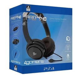 4Games PS4 Pro 4 40 Kopfhörer Noise cancelling gaming verdrahtet mit Mikrofon - Schwarz