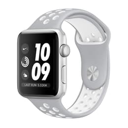 Apple Watch (Series 3) 2017 GPS 38 mm - Aluminium Silber - Nike Sportarmband