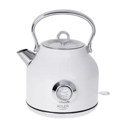 Adler AD 1346B Bouilloire avec thermomètre 1,7 STRIX - Puissance 1850-2200W - Coloris Blanc Weiß L - Wasserkocher