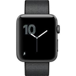 Apple Watch (Series 3) 2017 GPS 42 mm - Aluminium Grau - Nylonarmband Grau