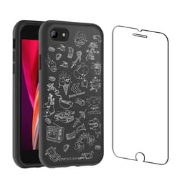 Back Market Hülle iPhone 7/8 und schutzfolie - Recycelter Kunststoff - Schwarz & Weiß