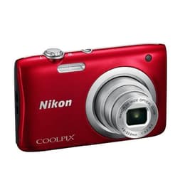 Kompakt Kamera Coolpix A100 - Rot + Nikon Nikkor 5X Wide Optical Zoom 26-130mm f/3.2-6.5 f/3.2-6.5