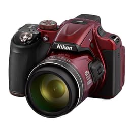 Kompakt Bridge Kamera P600 - Rot + Nikkon Nikkor 60x Wide Optical Zoom 24–1440mm f/3.3–6.5 f/3.3–6.5