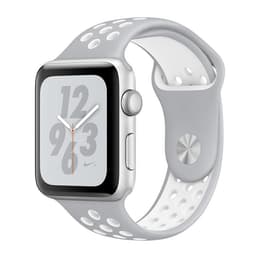 Apple Watch (Series 4) 2018 GPS 40 mm - Aluminium Silber - Nike Sportarmband