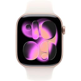 Apple Watch Series 11 (2025) GPS 42 mm - Aluminium Roségold - Sportarmband Rosé