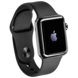 Apple Watch (Series 2) 2016 GPS 42 mm - Rostfreier Stahl Schwarz - Sport loop Schwarz
