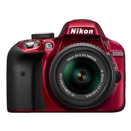Spiegelreflexkamera D3300 - Rot + Nikon AF-S DX Nikkor 18-55mm f/3.5-5.6 G VR f/3.5-5.6