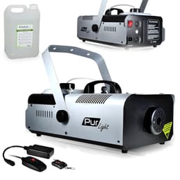 Pur Light Machine à fumée Pro Méga SMOKE haute densité 1500W + Etrier de fix + 2 télécommandes NEWARK1500 +20L Liquide Zubehör