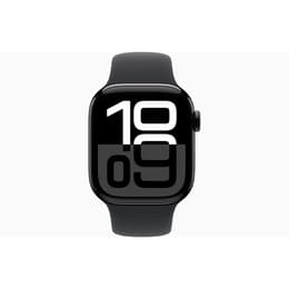 Apple Watch Series 10 (2024) GPS 42 mm - Aluminium Diamantschwarz - Sportarmband Schwarz