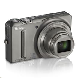 Kompakt - Nikon Coolpix S9100 - Grau