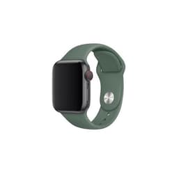 Apple Watch (Series 5) 2019 GPS + Cellular 40 mm - Aluminium Space Grau - Sportarmband Grün