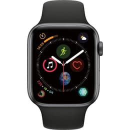 Apple Watch (Series 4) 2018 GPS + Cellular 44 mm - Aluminium Space Grau - Sportarmband Schwarz
