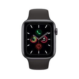 Apple Watch (Series 5) 2019 GPS 44 mm - Aluminium Space Grau - Sportarmband Schwarz