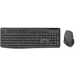 Trust Tastatur QWERTY Spanisch Wireless Evo Wireless keyboard + mousewith siloent keys
