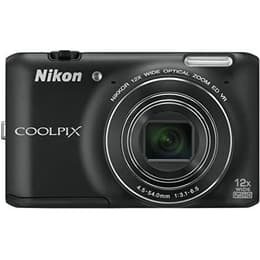 Kompakt Kamera Coolpix S6400 - Schwarz + Nikon Nikkor Wide Optical Zoom 25-300 mm f/3.1-6.5 f/3.1-6.5