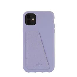 Hülle iPhone 11 - Natürliches Material - Lavendel