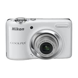 Kompakt Kamera CoolPix L25 - Weiß + Nikon Nikkor 5X Wide Optical Zoom ED 26-130mm f/2.7-6.8 f/2.7-6.8