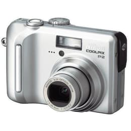Kompakt Kamera Coolpix P2 - Silber Nikon Nikkor 3.5X Optical Zoom Lens f/2.7–5.2