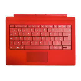 Microsoft Tastatur AZERTY Französisch Wireless mit Hintergrundbeleuchtung Type Cover 3 RD2-00065