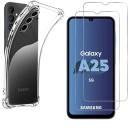 Hülle Galaxy A25 5G und 2 schutzfolien - TPU - Transparent