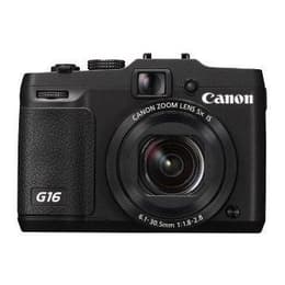 Kompakt Kamera PowerShot G16 - Schwarz + Canon Zoom Lens 5x IS 28-140mm f/1.8-2.8 f/1.8-2.8
