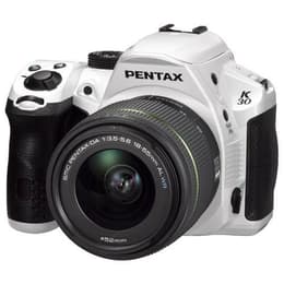 Reflex - Pentax K-30 Weiß/Schwarz Objektiv Pentax SMC Pentax-DA 18-55mm f/3.5-5.6 AL WR