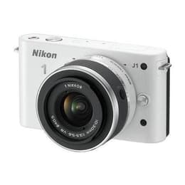 Hybrid-Kamera Nikon 1 J1 - Weiß +  Objektiv Nikon 1 Nikkor VR 10-30mm f/3.5-5.6