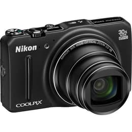 Kompakt Kamera Coolpix S9700 - Schwarz + Nikon Nikkor Wide Optical Zoom 25-750 mm f/3.7-6.4 f/3.7-6.4