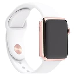 Apple Watch (Series 4) 2018 GPS + Cellular 40 mm - Aluminium Gold - Sport loop Weiß