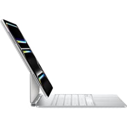 iPad Magic Keyboard (iPad nicht inbegriffen) 13" (2024) - Weiß - QWERTY - Englisch (US)