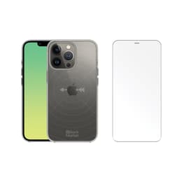 Back Market Hülle iPhone 13 Pro und schutzfolie - GRS 4.0 Recycelter Kunststoff - Transparent