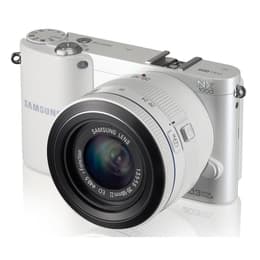 Hybridkamera - Samsung NX1000 - Weiß + objektiv Samsung NX 20-50