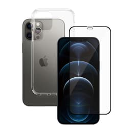 Hülle 360 iPhone 12 Pro Max und schutzfolie - TPU - Transparent