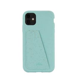 Hülle iPhone 11 - Natürliches Material - Meeresblau
