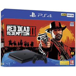 PlayStation 4 Slim 1000GB - Schwarz + Red Dead Redemption II